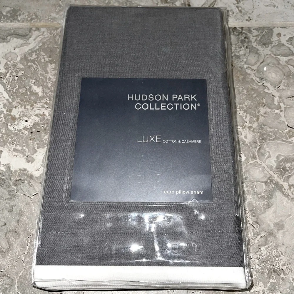 Hudson Park Collection Cotton-Cashmere Euro Sham, New w/Tag